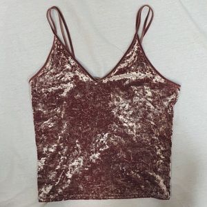 Crushed Velvet Tank Top